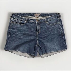 Torrid Denim Shorts Jean Short High Rise Vintage Stretch Medium Wash Size 22 DIY